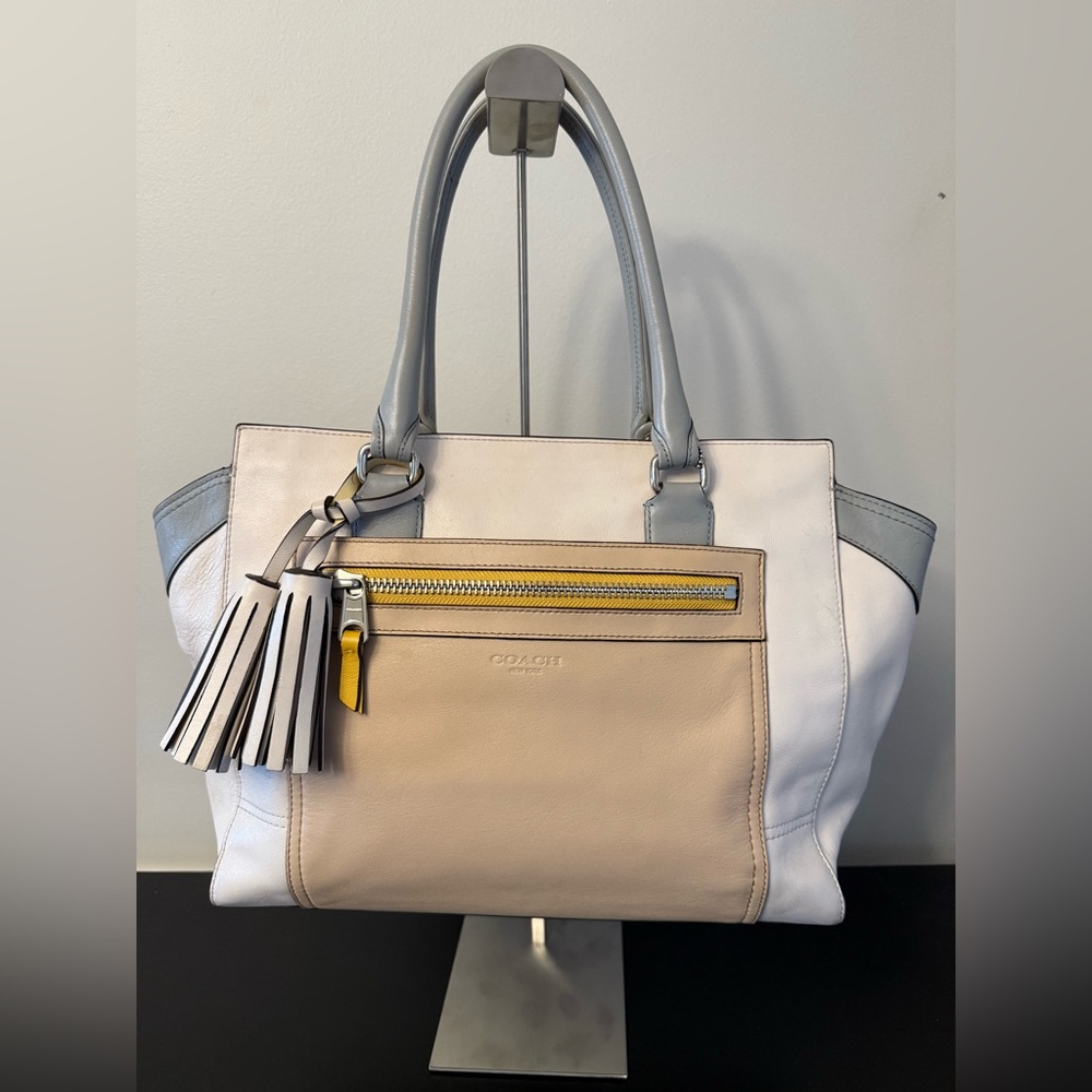 Coach Legacy Colorblock Leather Candace Medium Carryall - Picture 2 of 13